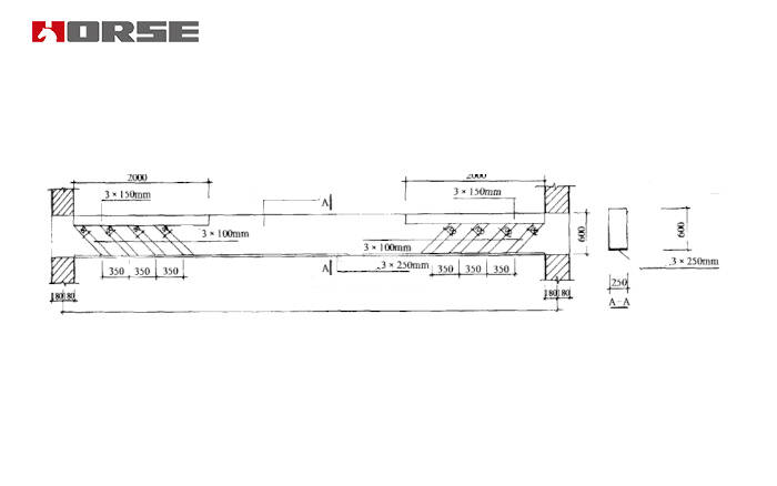 Bonded steel plate to the beam Bonded steel plate to the beam