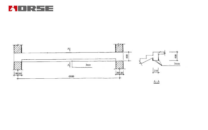 Bonded steel plate for the beam Bonded steel plate for the beam