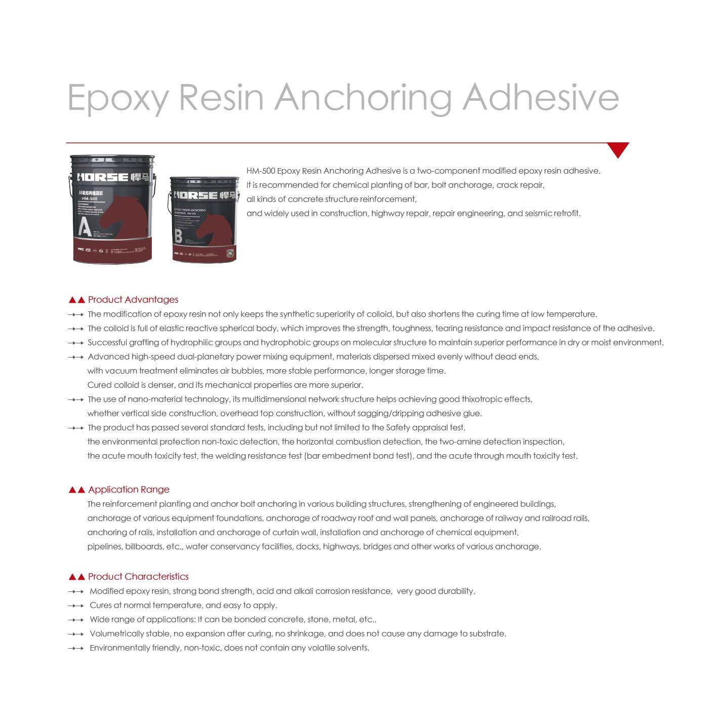 Horse adhesive anchor Horse adhesive anchor