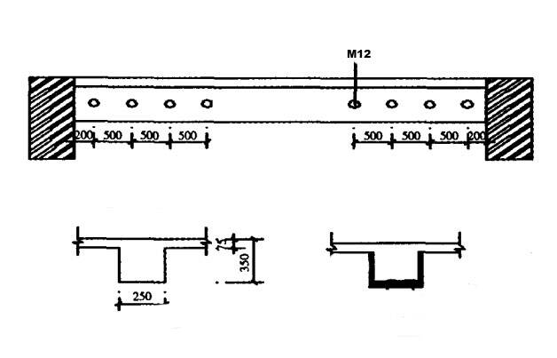 steel plates to reinforce the three sides of the concrete beam steel plates to reinforce the three sides of the concrete beam
