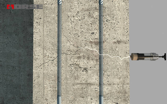 Concrete crack repair material Concrete crack repair material