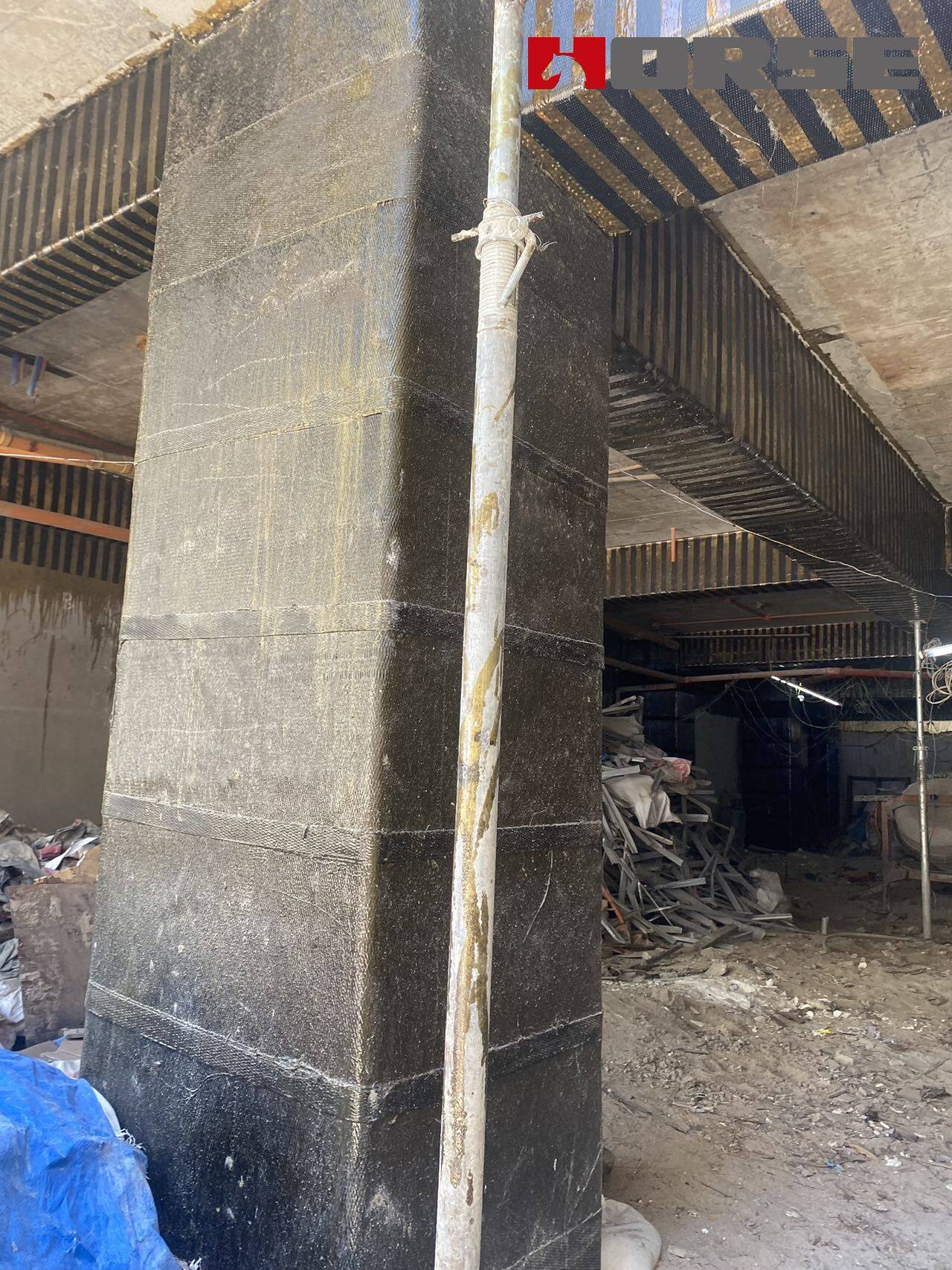 Carbon Fiber For Hotel Upgrading And Rehabilitation of Columns Carbon Fiber For Hotel Upgrading And Rehabilitation of Columns