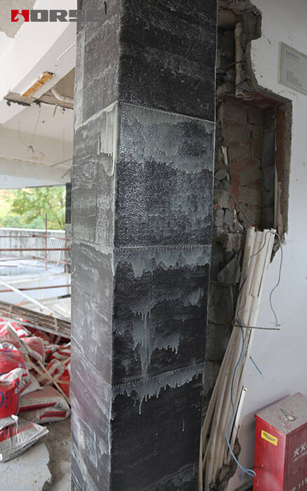 Externally bonded carbon fiber reinforcement method Externally bonded carbon fiber reinforcement method