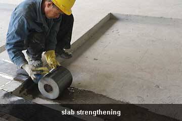 ud carbon fiber wrap for slab retrofitting