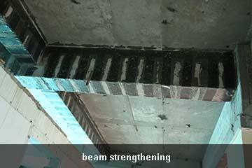 carbon wrapping beam
